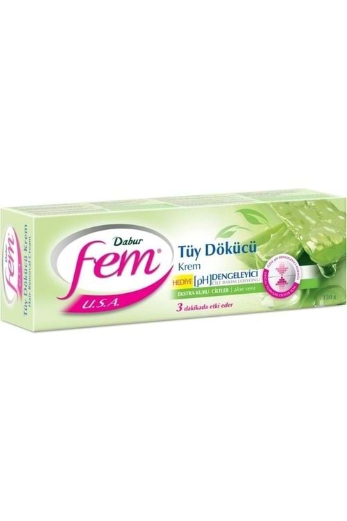 Fem Tüy Dökücü Krem Ekstra Kuru Ciltler Aloe Vera 120 Ml
