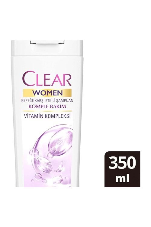 Clear Women Kepeğe Karşı Etkili Şampuan Komple Bakım Vitamin Kompleksi 350 ml