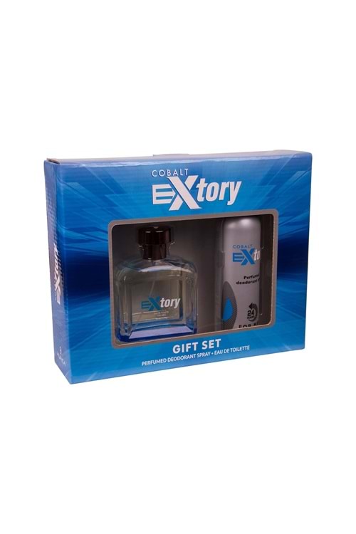Extory Cobalt Erkek Parfüm Seti 100 ml EDT + 150 ml Deodorant