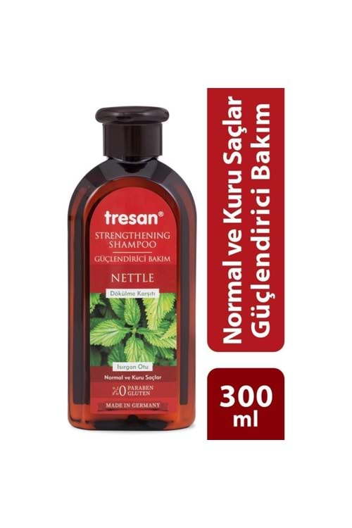 Tresan Isırgan Otu Dökülme Karşıtı ve Güçlendirici Bakım Şampuanı 300 ml Normal ve Kuru Saçlar İçin