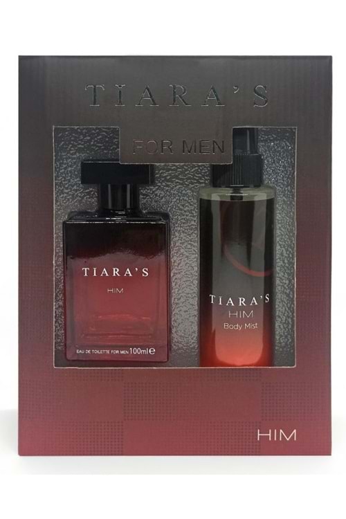 Tiaras Him Edt100ml+ Edc Body Mist 150ml Erkek Parfüm Set