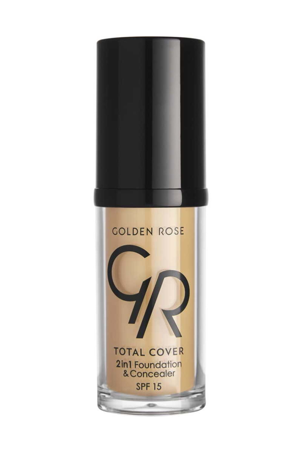 Golden Rose Total Cover 2in1 Foundation&Concealer-15 Warm Sand-Kapatıcı Fondöten