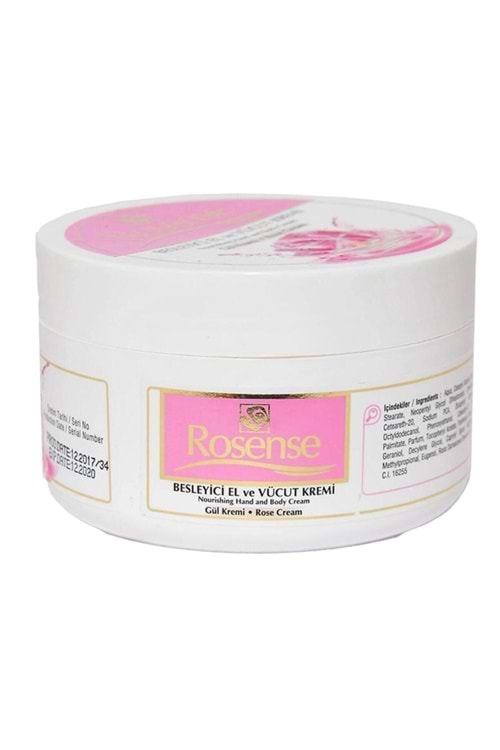 Rosense Nemlendirici Gül Kremi 250 Ml