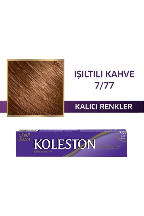 Koleston Single Tüp Boya 7/77 Işıltılı Kahve