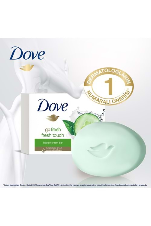 Dove Beauty Cream Bar Katı Güzellik Sabunu Fresh Touch Nemlendirici Etkili 90 g