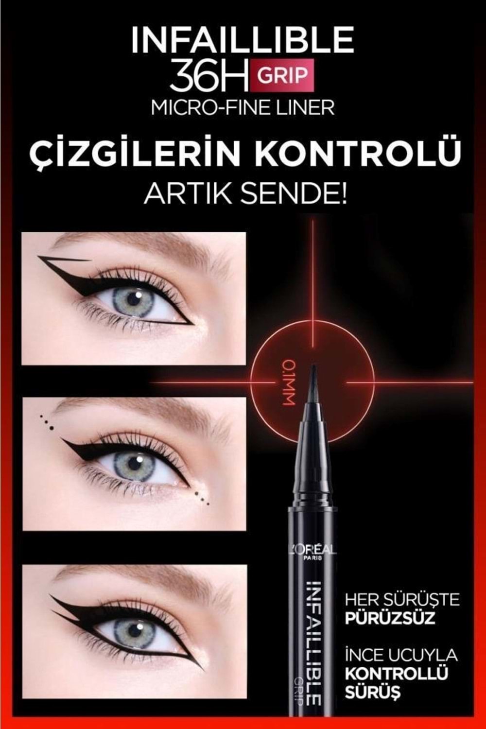 Loreal Paris Infaillible 36H Grip Micro Fine Eyeliner 03 Ancient Rose