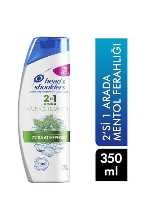 Head & Shoulders Şampuan 350 ml 2 si 1 Arada Mentol Ferahlığı