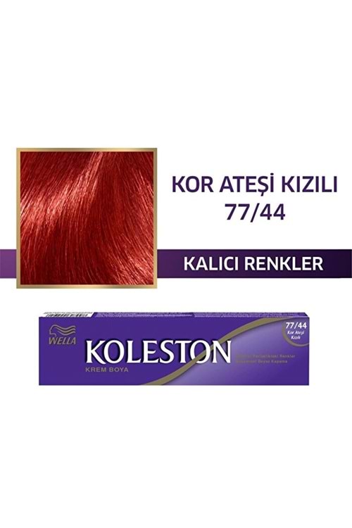KolestonTüp Saç Boyası Kor Ateşi Kızılı 77/44