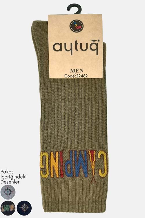 Aytuğ Erkek Soket Çorap Pamuk 1 Adet - Asorti Renk