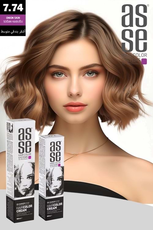 Asse 7.74 Soğan Kabuğu - 60ml Tüp Boya