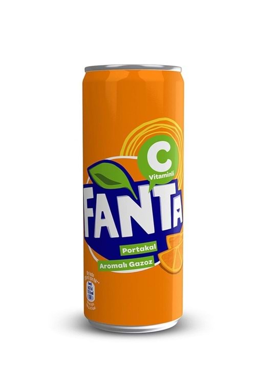 Fanta Portakal Aromalı Gazoz Kutu 330 ml.