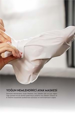 Dermokil Yoğun Nemlendirici Ayak Maskesi 30 ml.