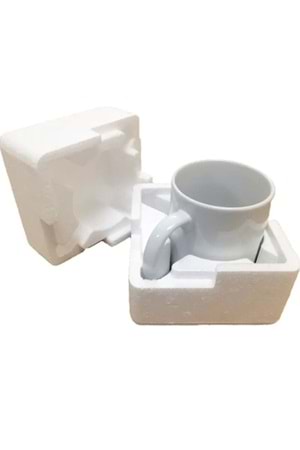 Win Ovro Premium Ultra Beyaz Porselen Kupa Bardak Çift Yönlü Baskılı - No Talkie Before Coffee