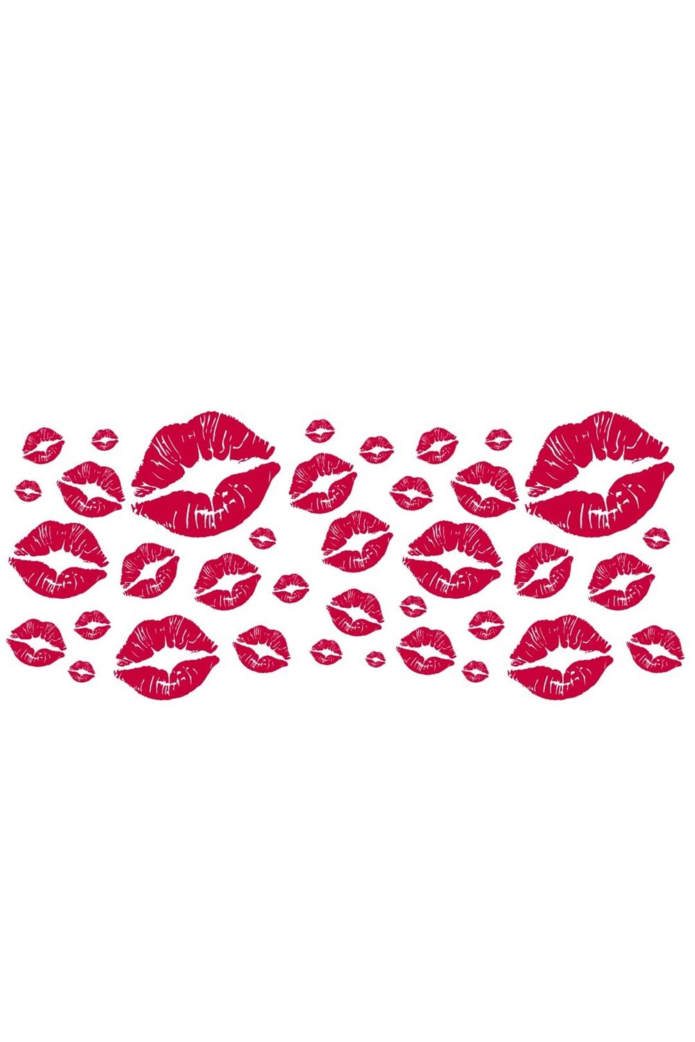 Win Ovro Premium Ultra Beyaz Porselen Kupa Bardak Çift Yönlü Baskılı - Kiss Love Öpücük