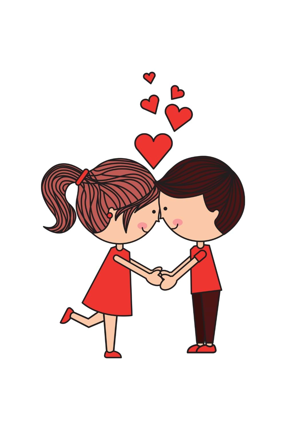 Win Ovro Premium Ultra Beyaz Porselen Kupa Bardak Çift Yönlü Baskılı - Sevgili Aşık Kalp