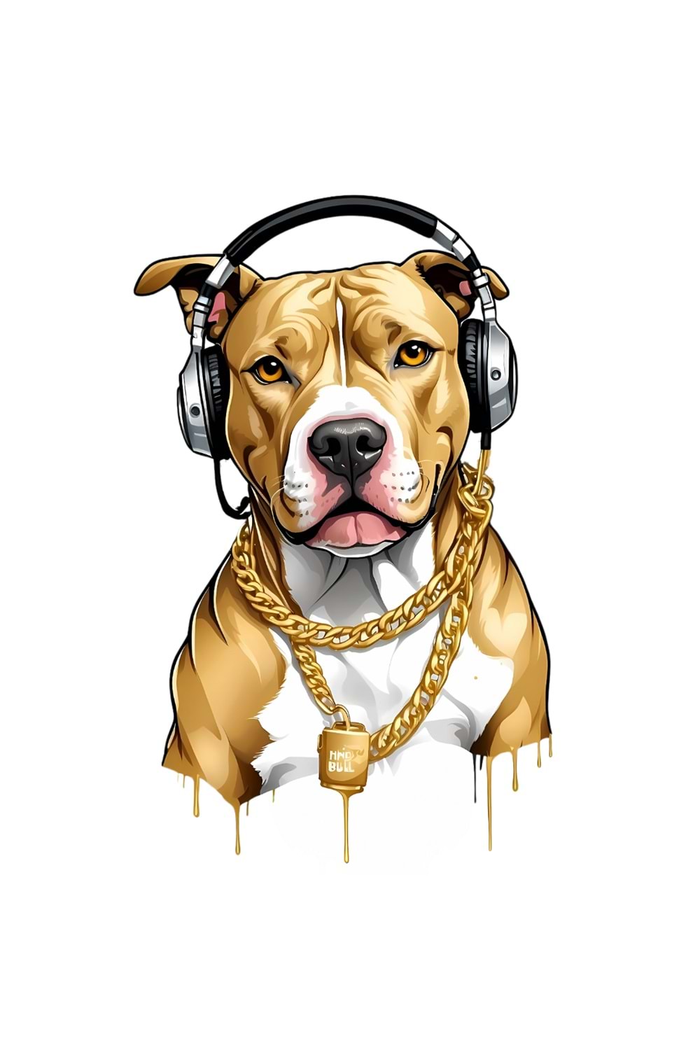 Win Ovro Premium Ultra Beyaz Porselen Kupa Bardak Çift Yönlü Baskı - Kulaklık Köpek Art Tasarım