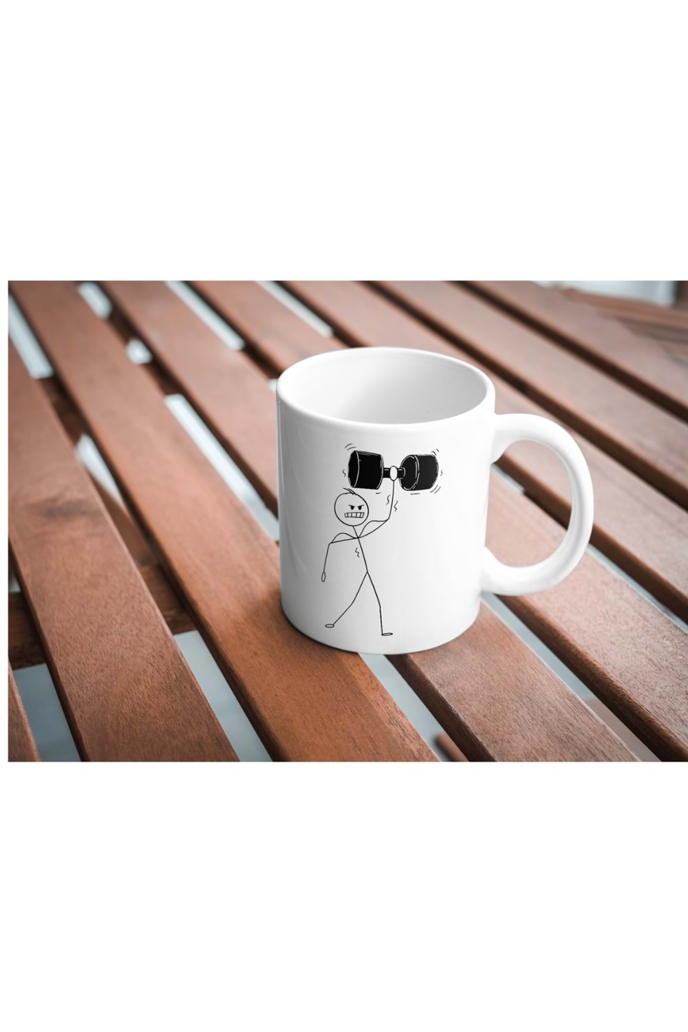 Win Ovro Premium Beyaz Porselen Hediye Kupa Bardak Çift Yönlü Baskı - Çizgiyle Anlat Çöp Adam Body