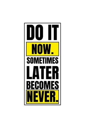 Win Ovro Premium Beyaz Porselen Hediye Kupa Bardak Çift Yön Baskı - Do it Now Sometimes Later