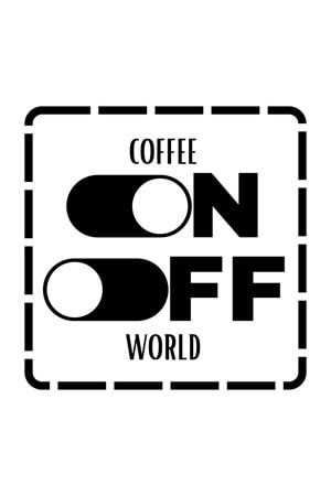 Win Ovro Premium Beyaz Porselen Hediye Kupa Bardak Çift Yön Baskı - Coffee On World Off