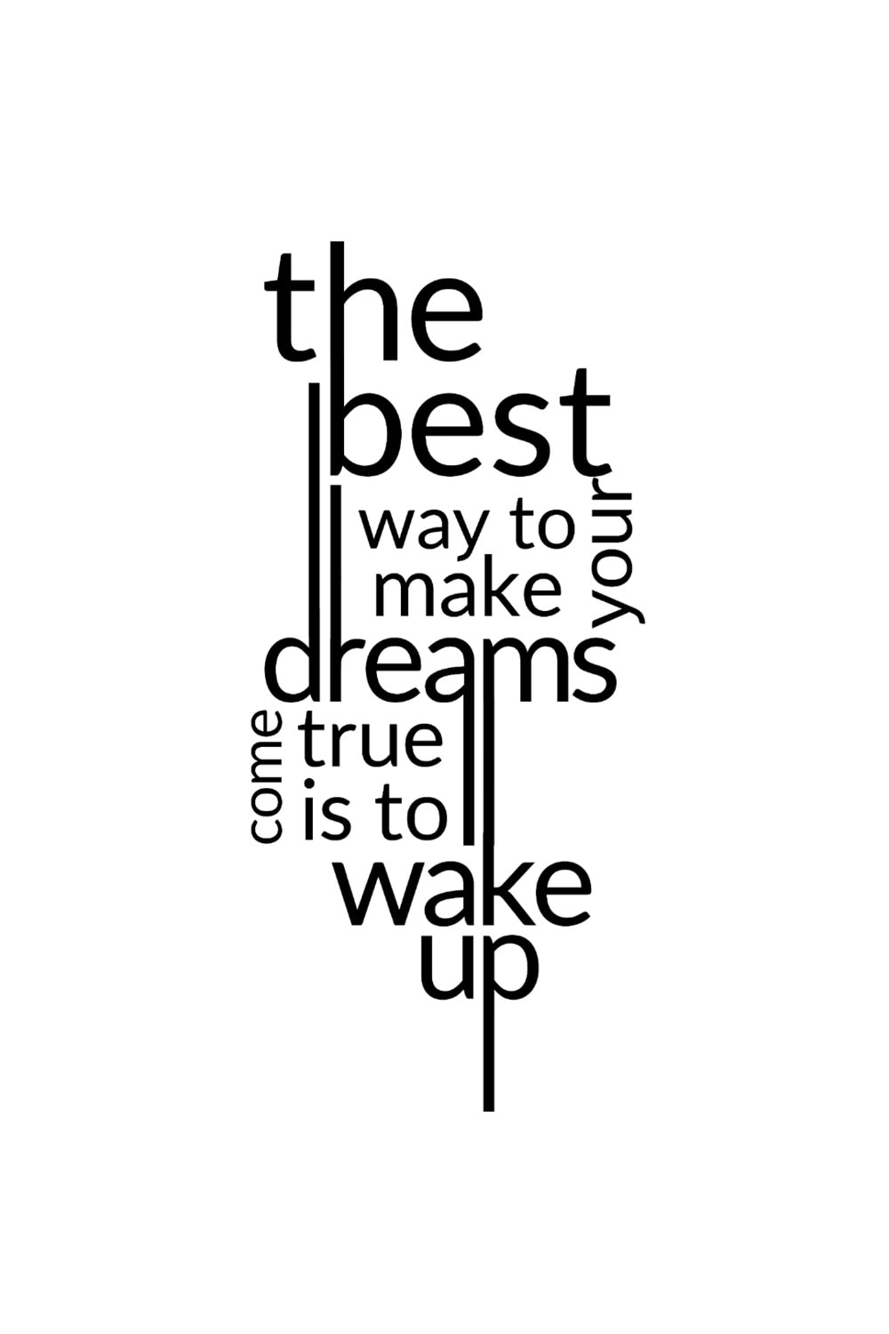 Win Ovro Premium Beyaz Porselen Hediye Kupa Bardak Çift Yön Baskı - The Best Dreams Wake Up