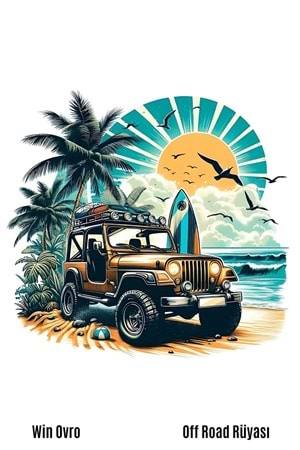 Win Ovro Premium Beyaz Porselen Hediye Kupa Bardak Çift Yön Baskı - Off Road Rüyası