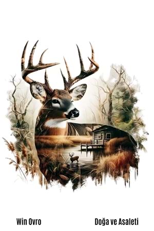 Win Ovro Premium Beyaz Porselen Hediye Kupa Bardak Çift Yön Baskı - Doğa ve Asaleti