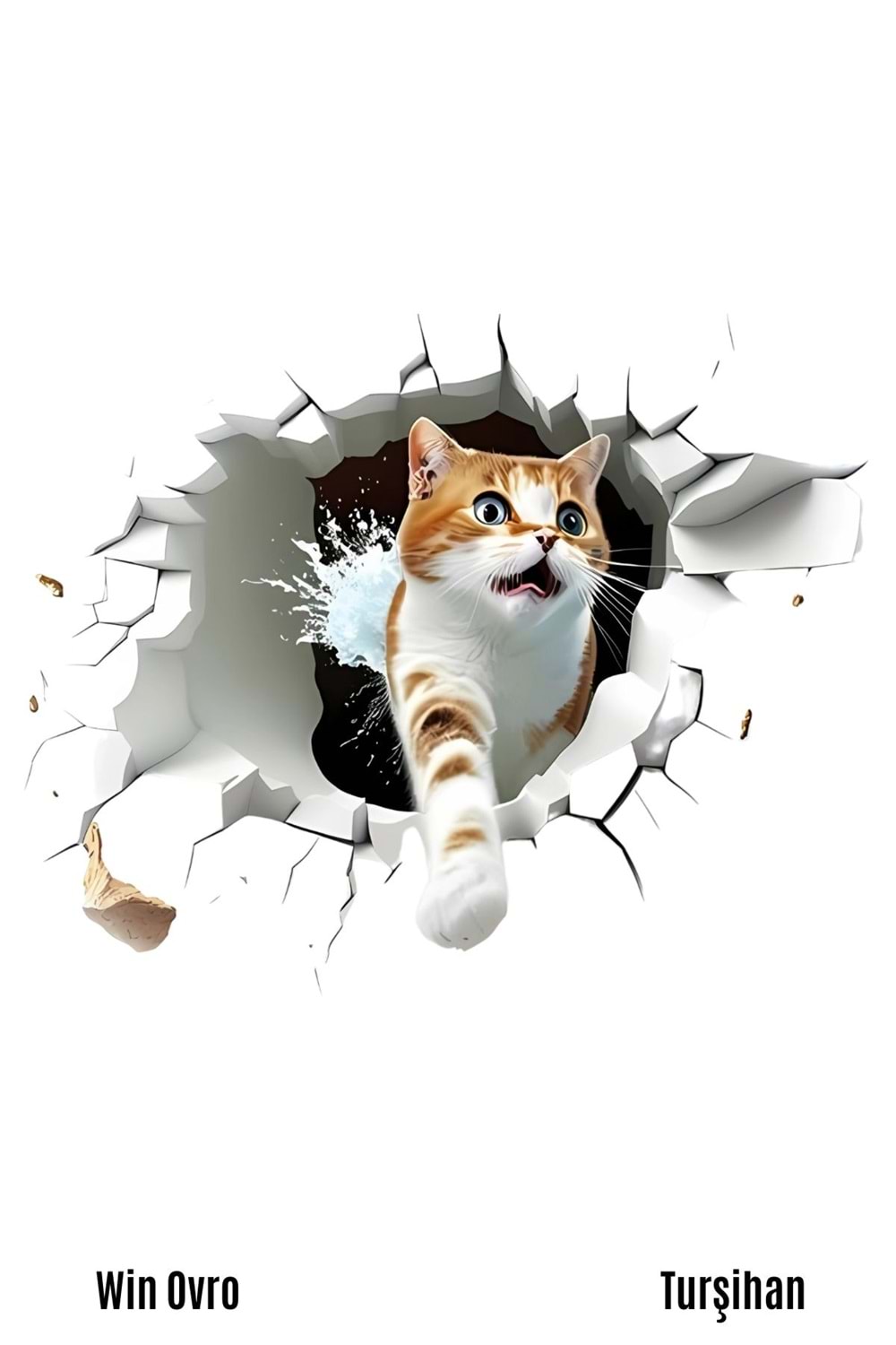 Win Ovro Premium Beyaz Porselen Hediye Kupa Bardak Çift Yön Baskı - Turşihan