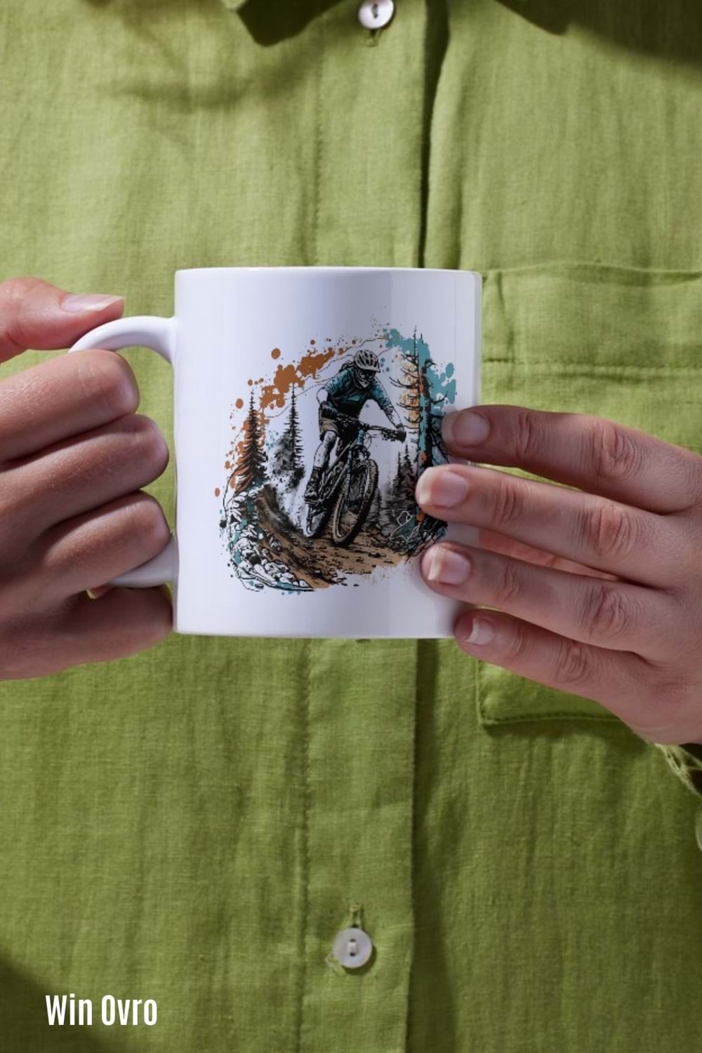 Win Ovro Premium Beyaz Porselen Hediye Kupa Bardak Çift Yön Baskı - Yolun Bittiği Yerde