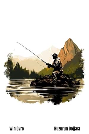 Win Ovro Premium Beyaz Porselen Hediye Kupa Bardak Çift Yön Baskı - Huzurun Doğası Nature Of Fish