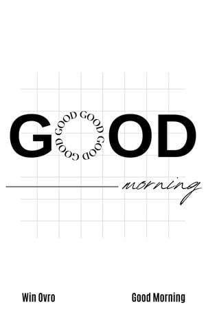 Win Ovro Premium Beyaz Porselen Hediye Kupa Bardak Çift Yön Baskı - Good Morning