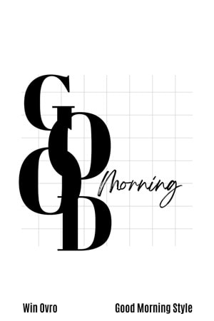 Win Ovro Premium Beyaz Porselen Hediye Kupa Bardak Çift Yön Baskı - Good Morning Style