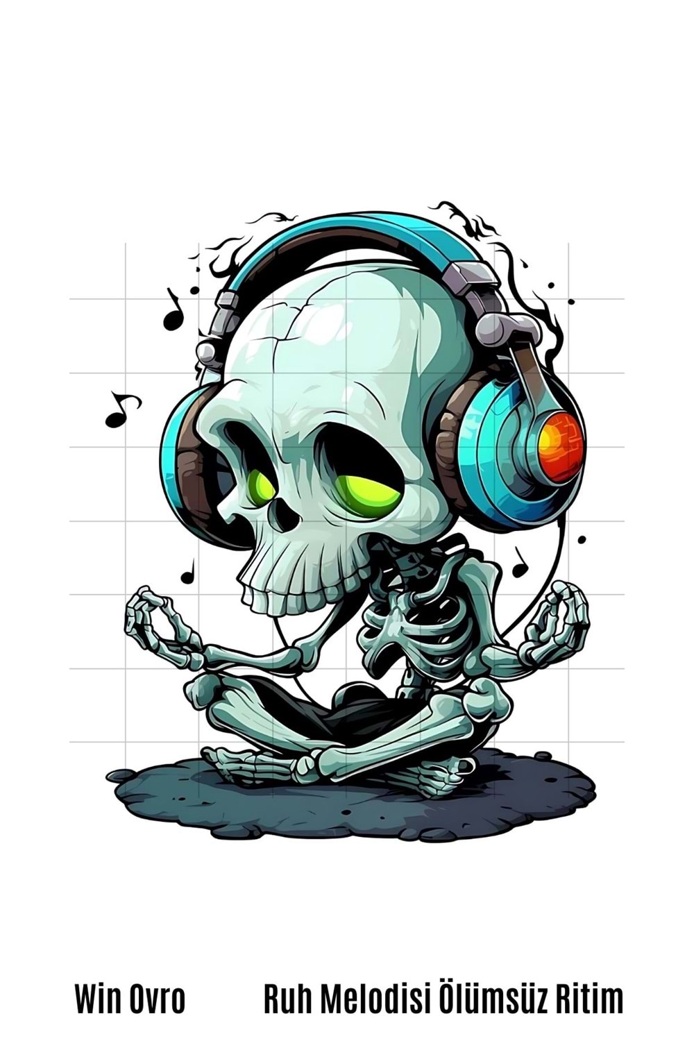 Win Ovro Premium Beyaz Porselen Hediye Kupa Bardak Çift Yön Baskı - Ruh Melodisi Ölümsüz Ritim