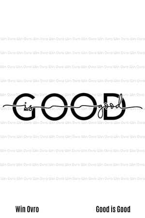 Win Ovro Premium Beyaz Porselen Hediye Kupa Bardak Çift Yön Baskı - Good is Good Güzel Güzeldir