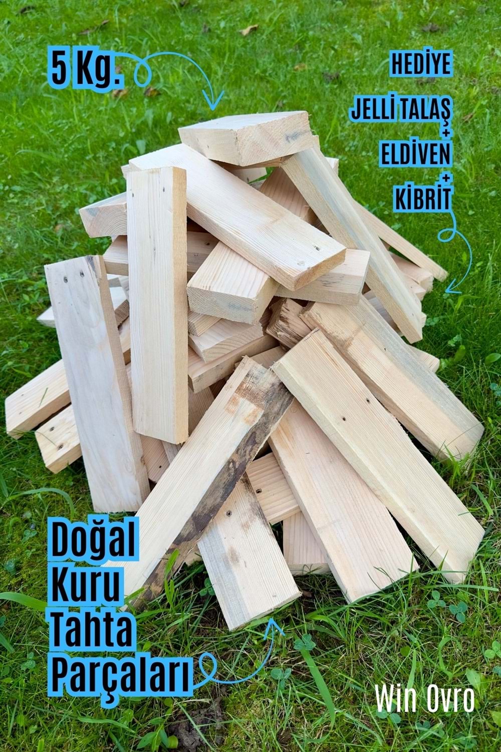 Win Ovro Yakacak Kuru Tahta Odun 5 Kg. Soba Semaver Şömine Mangal Kamp Doğa da Kullanmaya Uygun
