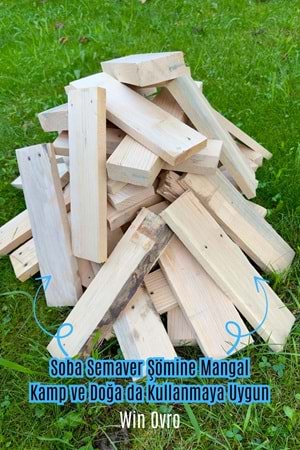 Win Ovro Yakacak Kuru Tahta Odun 5 Kg. Soba Semaver Şömine Mangal Kamp Doğa da Kullanmaya Uygun