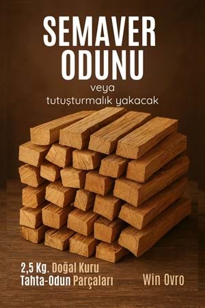 Win Ovro Semaver Yakacak Kuru Tahta Odun 2,5 Kg. Tutuşturmalık Soba Şömine Mangal Kamp Doğaya Uygun