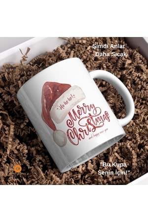 Win Ovro Premium Beyaz Porselen Hediye Çift Yön Baskılı Kupa Bardak - Merry Christmas Happy New 5